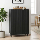 Sideboard Sort 66 x 34,5 x 92 cm Konstrueret træ
