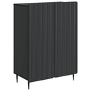 Sideboard Sort 66 x 34,5 x 92 cm Konstrueret træ