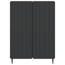 Sideboard Sort 66 x 34,5 x 92 cm Konstrueret træ