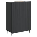 Sideboard Sort 66 x 34,5 x 92 cm Konstrueret træ