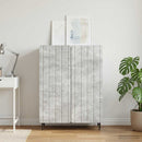 Sideboard Betongrå 66 x 34,5 x 92 cm Konstrueret træ