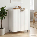 Sideboard Hvid højglans 66 x 34,5 x 92 cm Konstrueret træ