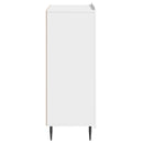 Sideboard Hvid højglans 66 x 34,5 x 92 cm Konstrueret træ
