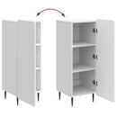 Sideboard Hvid 34,5 x 33 x 92 cm Konstrueret træ