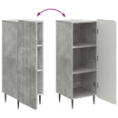 Sideboard Betongrå 34,5 x 33 x 92 cm Konstrueret træ