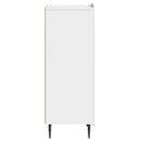 Sideboard Hvid højglans 34,5 x 33 x 92 cm Konstrueret træ