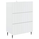 Skuffeskab Hvid 66 x 34,5 x 92 cm Konstrueret træ