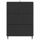 Skuffeskab Sort 66 x 34,5 x 92 cm Konstrueret træ