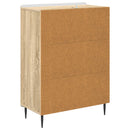 Skuffeskab Sonoma-eg 66 x 34,5 x 92 cm Konstrueret træ
