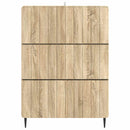 Skuffeskab Sonoma-eg 66 x 34,5 x 92 cm Konstrueret træ