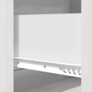 Skuffeskab Hvid højglans 66 x 34,5 x 92 cm Konstrueret træ