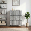 Skuffeskab Grå sonoma-eg 66 x 34,5 x 92 cm Konstrueret træ
