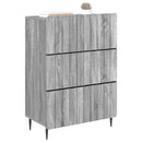 Skuffeskab Grå sonoma-eg 66 x 34,5 x 92 cm Konstrueret træ