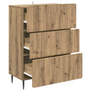 Skuffeskab 66 x 34,5 x 92 cm Konstrueret træ Artisan-eg
