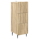 Skuffeskab Sonoma-eg 33 x 34,5 x 92 cm Konstrueret træ