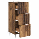 Skuffeskab Gammelt træ 33 x 34,5 x 92 cm Konstrueret træ