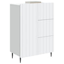 Sideboard med skuffe Hvid 66 x 34,5 x 91,5 cm Konstrueret træ