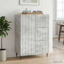 Sideboard Betongrå 66 x 34,5 x 91,5 cm Konstrueret træ