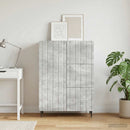 Sideboard Betongrå 66 x 34,5 x 91,5 cm Konstrueret træ