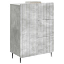 Sideboard Betongrå 66 x 34,5 x 91,5 cm Konstrueret træ