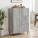 Sideboard Grå sonoma-eg 66 x 34,5 x 91,5 cm Konstrueret træ