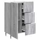 Sideboard Grå sonoma-eg 66 x 34,5 x 91,5 cm Konstrueret træ