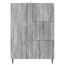 Sideboard Grå sonoma-eg 66 x 34,5 x 91,5 cm Konstrueret træ