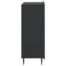 Sideboard med skuffe Sort 66 x 34,5 x 92 cm Konstrueret træ