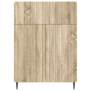 Sideboard Sonoma-eg 66 x 34,5 x 92 cm Konstrueret træ