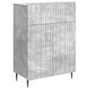 Sideboard med skuffe Betongrå 66 x 34,5 x 92 cm Konstrueret træ