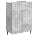 Sideboard med skuffe Betongrå 66 x 34,5 x 92 cm Konstrueret træ