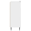 Sideboard Hvid højglans 66 x 34,5 x 92 cm Konstrueret træ