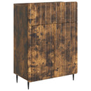 Sideboard med skuffe Røget eg 66 x 34,5 x 92 cm Konstrueret træ