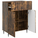 Sideboard med skuffe Røget eg 66 x 34,5 x 92 cm Konstrueret træ
