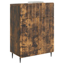 Sideboard med skuffe Røget eg 66 x 34,5 x 92 cm Konstrueret træ
