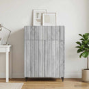 Sideboard Grå sonoma-eg 66 x 34,5 x 92 cm Konstrueret træ