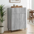 Sideboard Grå sonoma-eg 66 x 34,5 x 92 cm Konstrueret træ