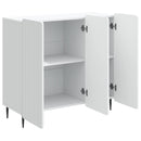 Sideboard Hvid 89 x 34,5 x 82 cm Konstrueret træ