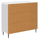 Sideboard Hvid 89 x 34,5 x 82 cm Konstrueret træ
