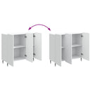 Sideboard Hvid 89 x 34,5 x 82 cm Konstrueret træ