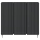 Sideboard Sort 89 x 34,5 x 82 cm Konstrueret træ