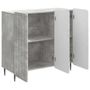 Sideboard Betongrå 89 x 34,5 x 82 cm Konstrueret træ
