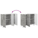 Sideboard Betongrå 89 x 34,5 x 82 cm Konstrueret træ