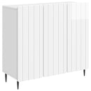 Sideboard Hvid højglans 89 x 34,5 x 82 cm Konstrueret træ