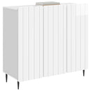 Sideboard Hvid højglans 89 x 34,5 x 82 cm Konstrueret træ