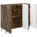 Sideboard Røget eg 89 x 34,5 x 82 cm Konstrueret træ