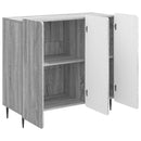 Sideboard Grå sonoma-eg 89 x 34,5 x 82 cm Konstrueret træ