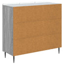 Sideboard Grå sonoma-eg 89 x 34,5 x 82 cm Konstrueret træ