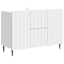 Sideboard med skuffe Hvid 89 x 34,5 x 62 cm Konstrueret træ