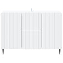 Sideboard med skuffe Hvid 89 x 34,5 x 62 cm Konstrueret træ